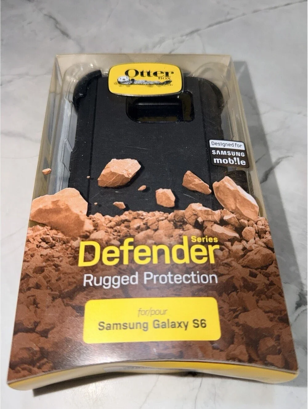 OtterBox Defender Case + Belt Clip Holster Samsung Galaxy S6 Black NEW